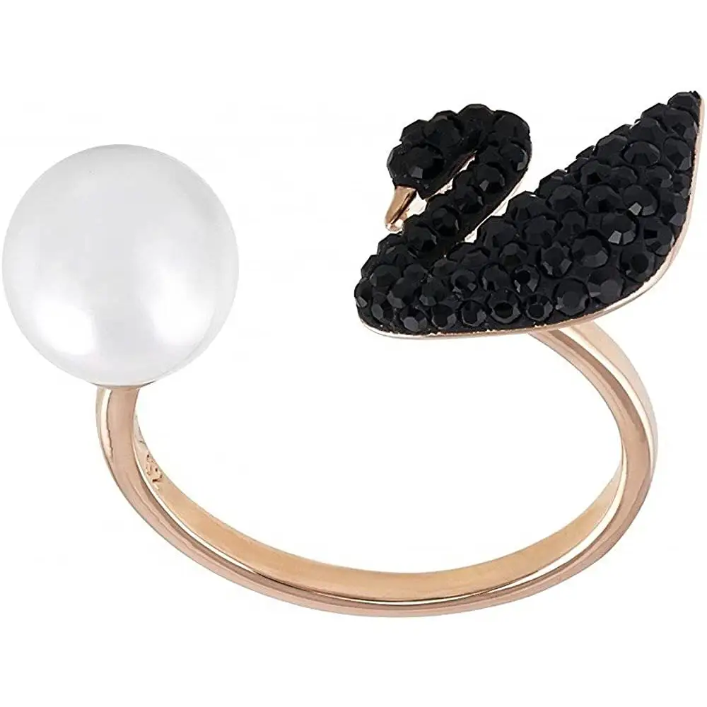 Buy SWAROVSKI ICONIC SWAN OPEN RING 5296471 - BOMBUYMAN