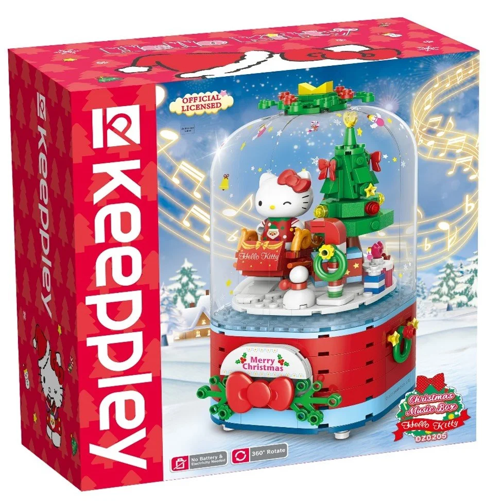 HELLO KITTY ＊木製BOX・人形５個セット＊ Hello Kitty/ハローキティ・街角物語・Doll House・いぬの