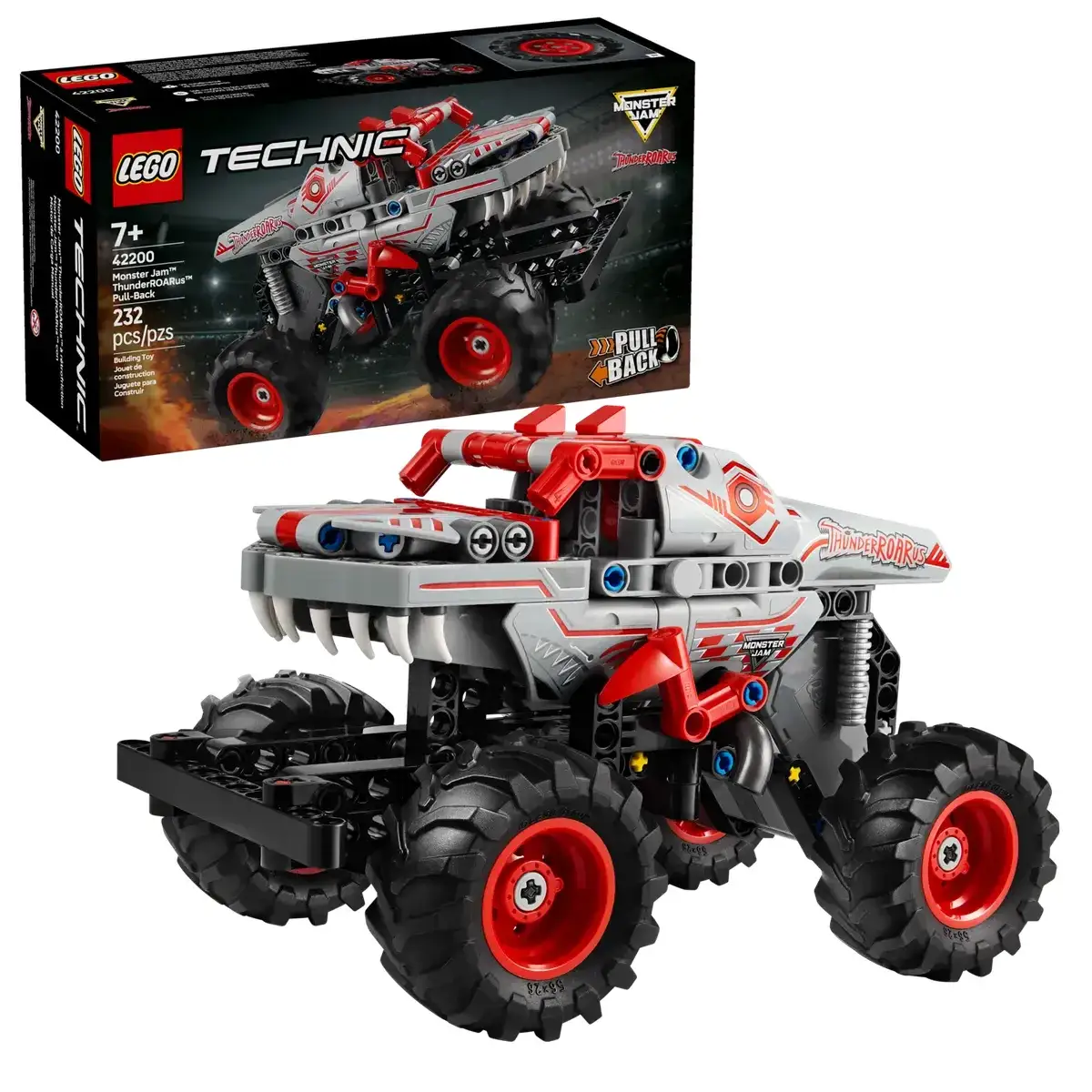 爆買】LEGO 42200 Monster Jam™ ThunderROARus™ Pull-Back (Technic