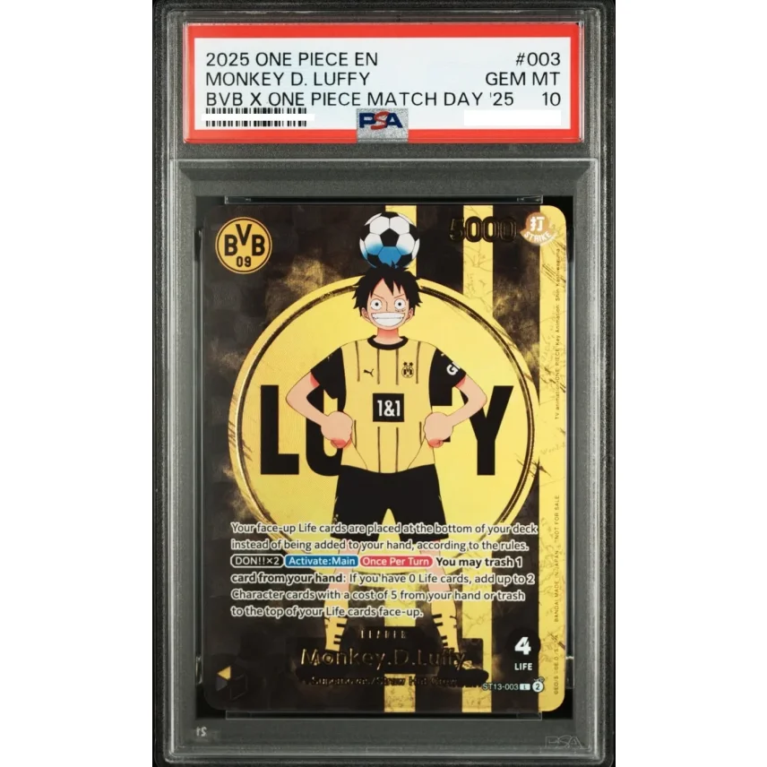 預購】ONE PIECE [PSA 10] BVB x ONE PIECE Matchday 2025 Monkey.D