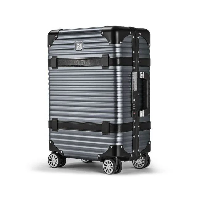 Buy Lanzzo Viking 24 Inch Suitcase (Space Grey - Magnesium alloy