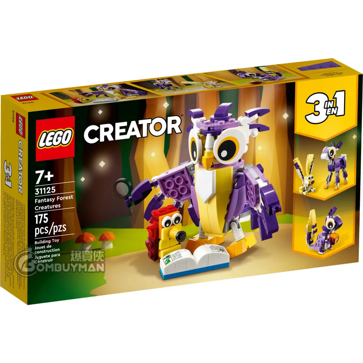 爆買】LEGO 31125 Fantasy Forest Creatures 奇幻森林生物(Creator