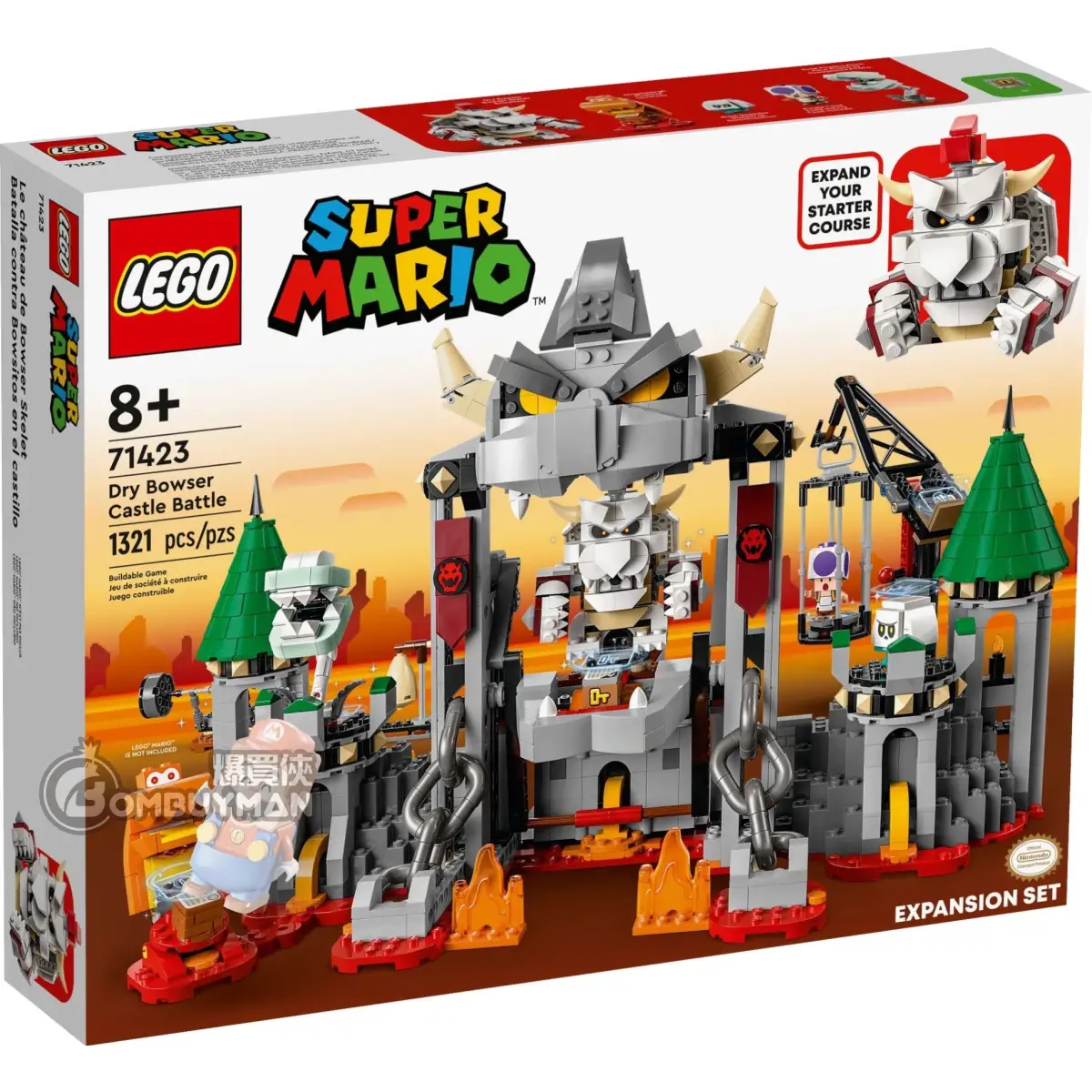 Buy LEGO 71423 Dry Bowser Castle Battle Expansion Set (Super Mario