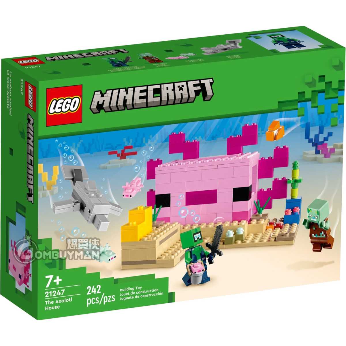 Preorder LEGO 21247 The Axolotl (Minecraft™) - BOMBUYMAN