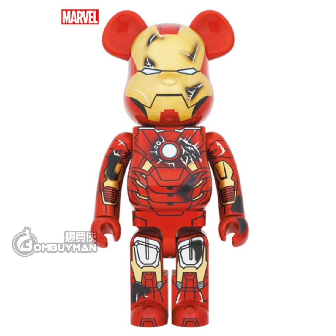 【預購】BE@RBRICK IRON MAN MARK VII DAMAGE Ver. 400