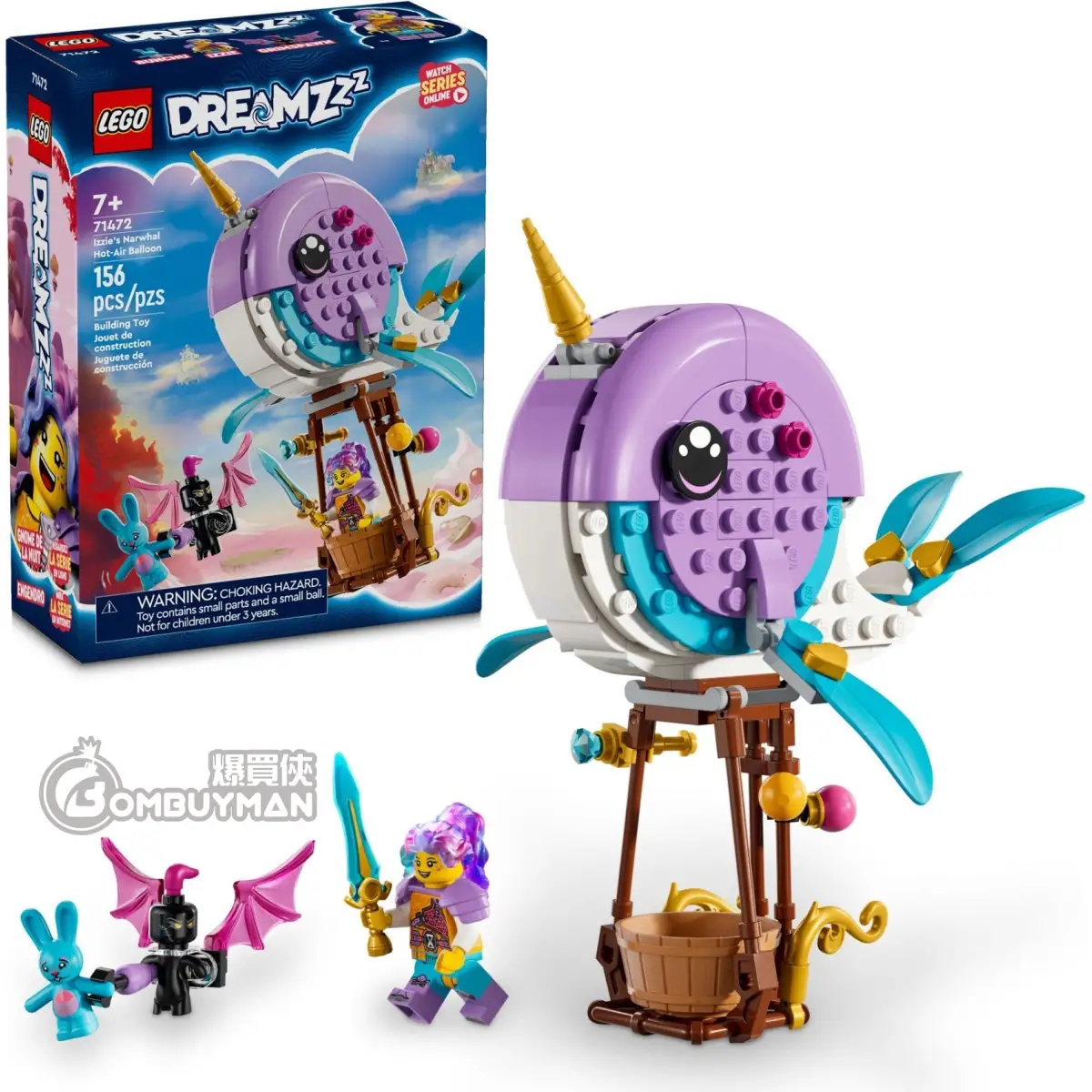 爆買】LEGO 71472 Izzie's Narwhal Hot-Air Balloon 伊茲的獨角