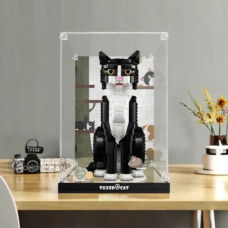 預購】Light Your Bricks LEGO 21349 Tuxedo Cat 專用展示盒(須自行