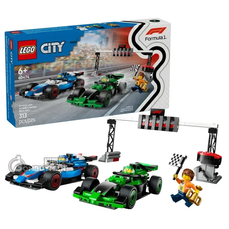 Buy LEGO 60474 F1® Grid with VCARB & Sauber Race Cars (City