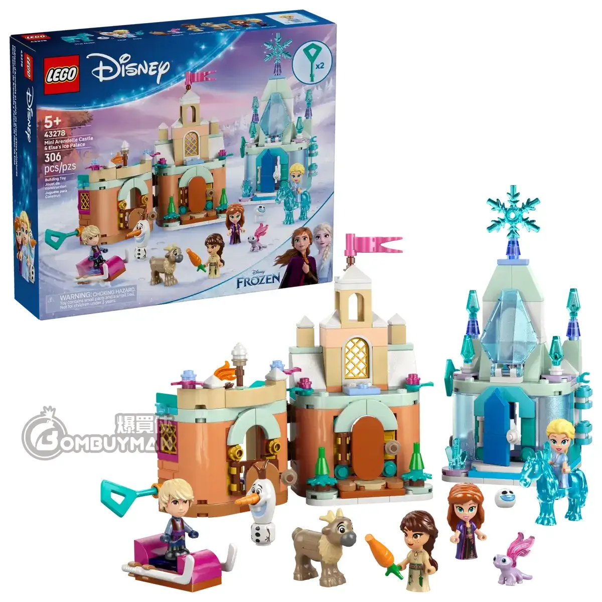 Buy LEGO 43278 Mini Arendelle Castle Elsa's Ice Palace (Disney