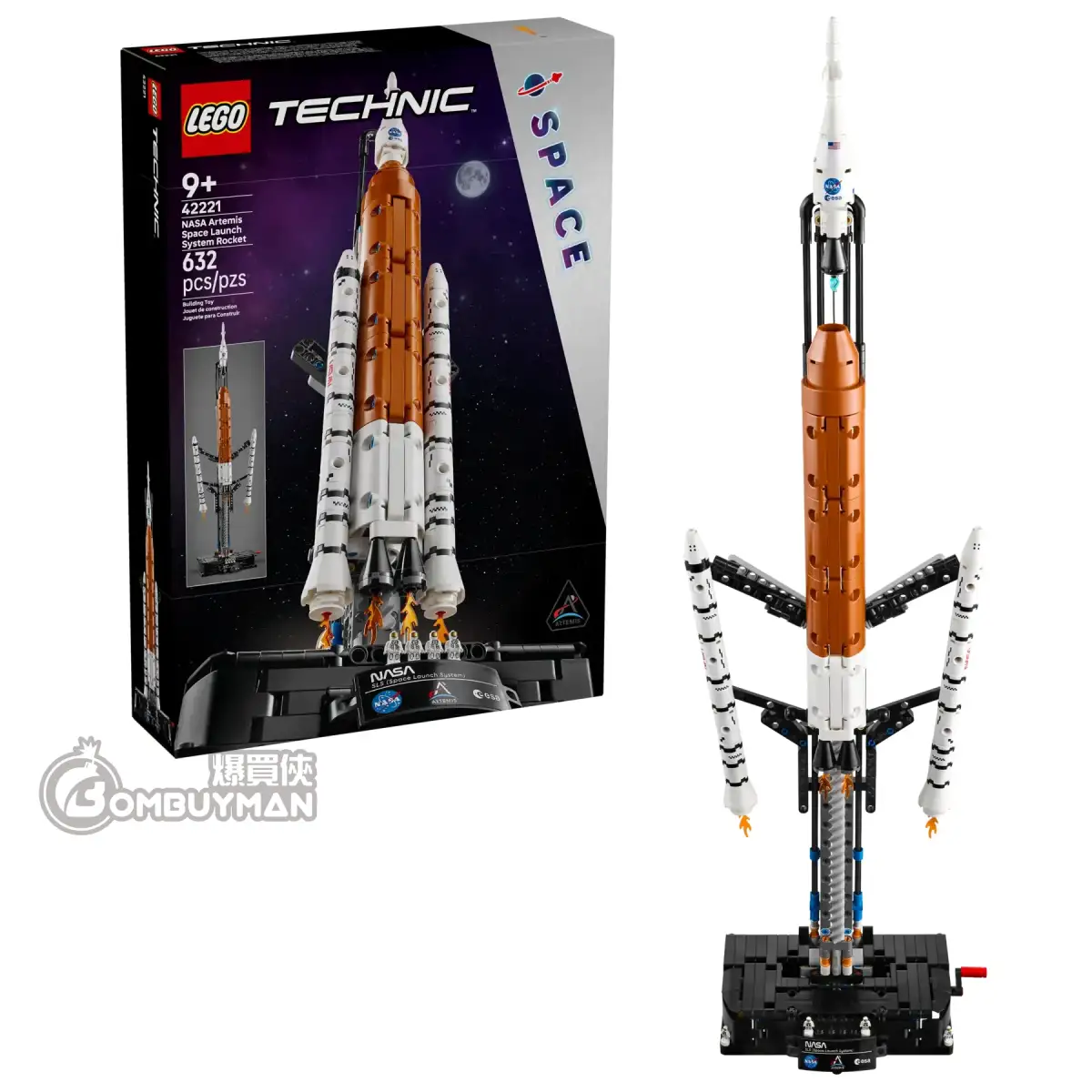 爆買】LEGO 42221 NASA Artemis Space Launch System Rocket 太空發射