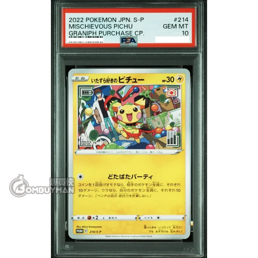 Mischievous Pichu 214/S-P & ピカチュウ 001/ Mischievous Pichu PROMO Sealed 214/S-P Sword & Shield - Pokemon