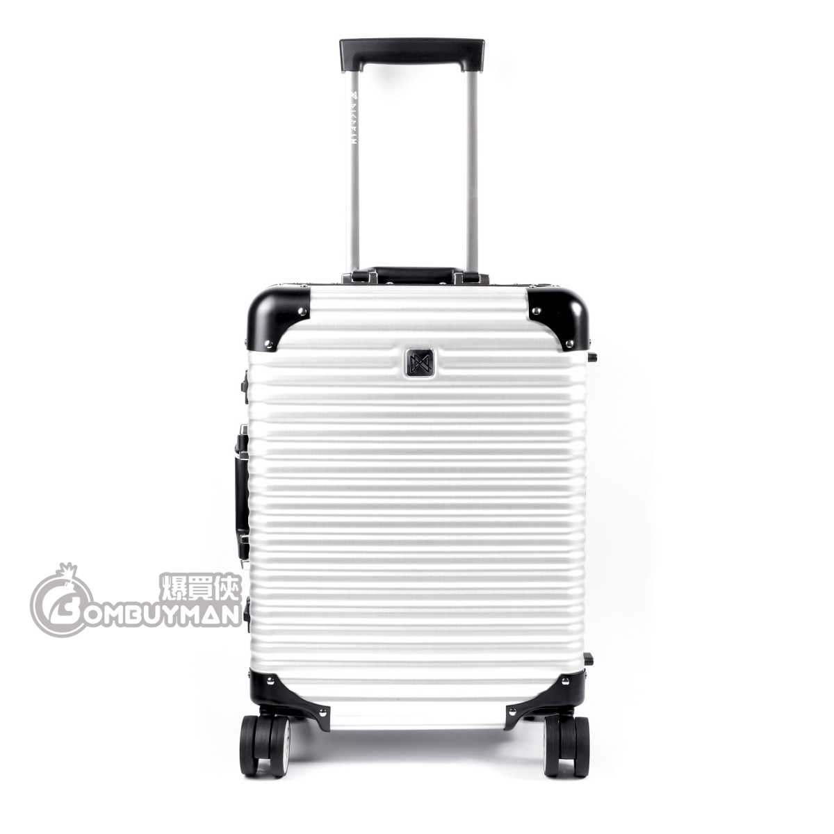Buy Lanzzo Norman 29 Inch Suitcase Silver Magnesium alloy 62901 BOMBUYMAN