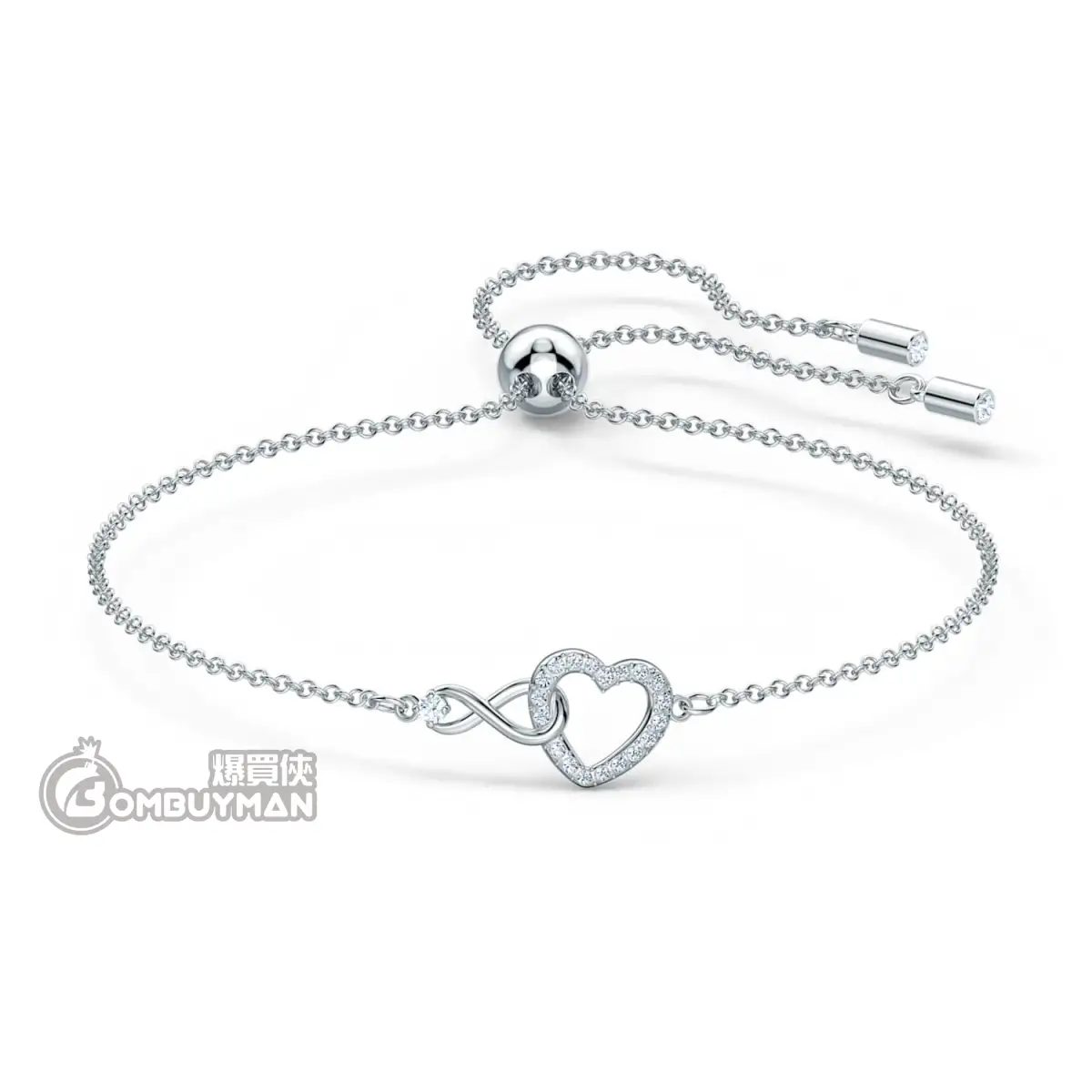 Buy Swarovski 5524421 INFINITY Heart Bracelet - BOMBUYMAN