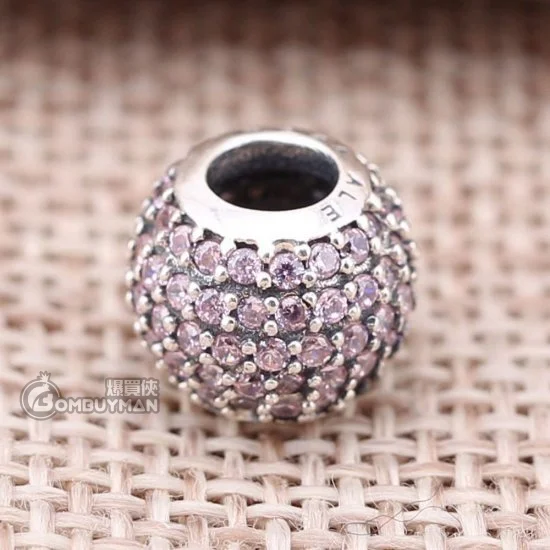 Buy Pandora CHARMS Pink Pavé Ball Charm #791051PCZ BOMBUYMAN