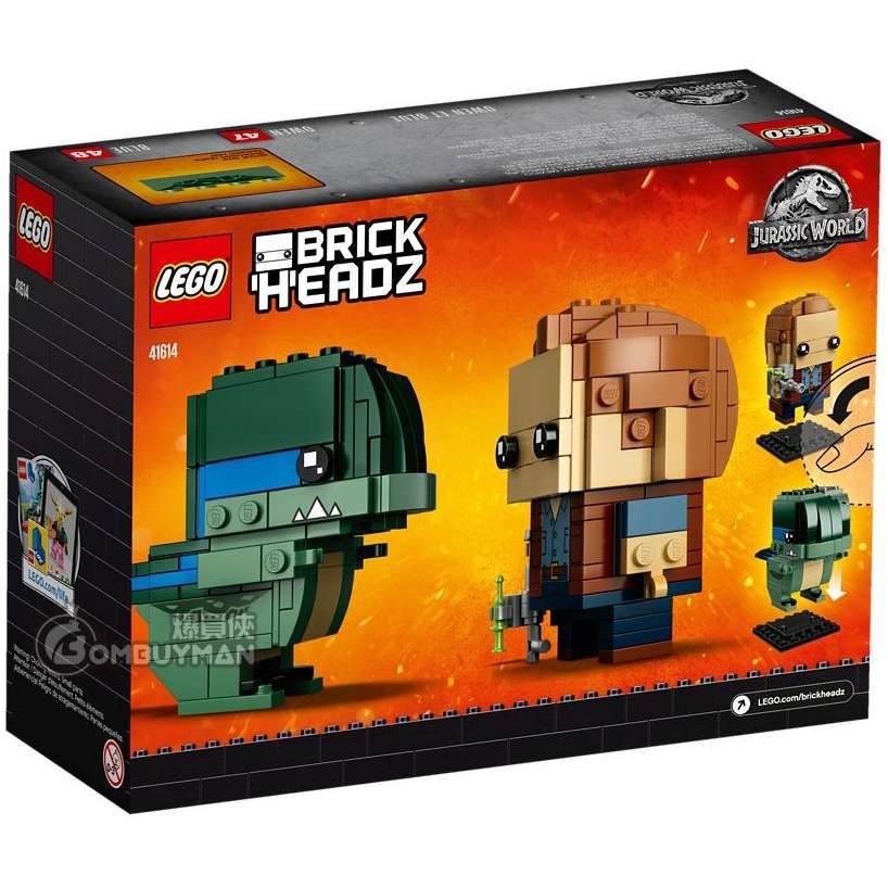 LEGO 41614 Owen Blue Brickheadz Jurassic World