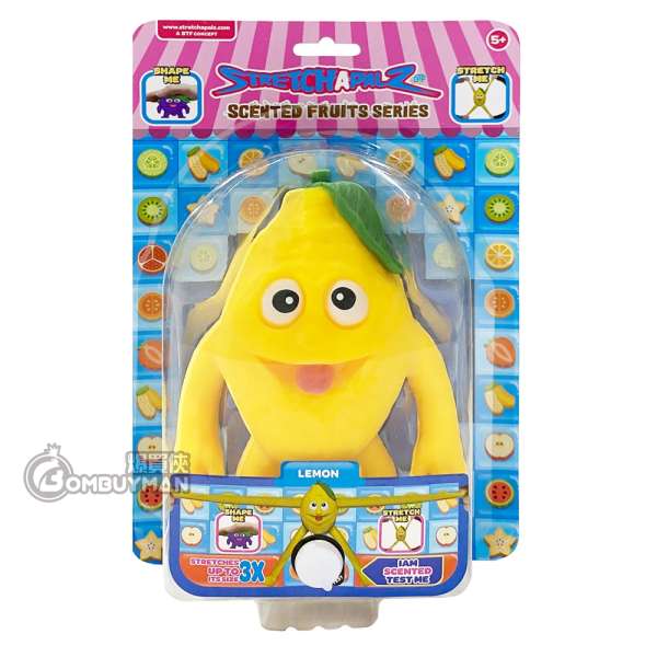 爆買】Stretchapalz 彈力人- 檸檬(14cm 香味水果系列) - 爆買俠BOMBUYMAN
