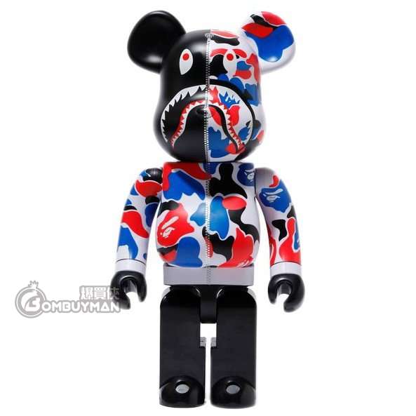 BE@RBRICK - BE@RBRICK BAPE   SHARK 1000％ Bape x Alpha Industries 1000% Bearbrick Camo Shark Be@rbrick
