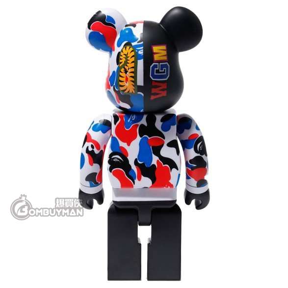 Bearbrick x BAPE x Hajime Sorayama Camo Shark 100% & 400
