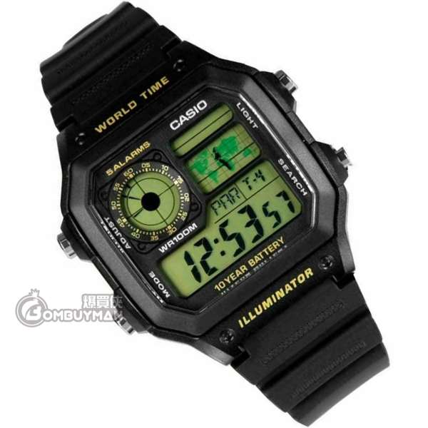爆買】CASIO General #AE-1200WH-1B - 爆買俠BOMBUYMAN