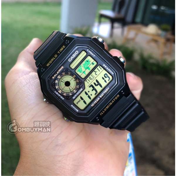 爆買】CASIO General #AE-1200WH-1B - 爆買俠BOMBUYMAN