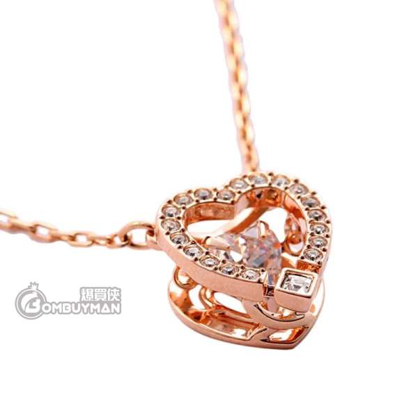 Buy SWAROVSKI - NECKLACE - Sparkling Dance Heart 38CM (ROSE GOLD PLATED ...