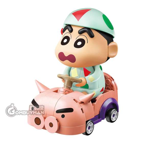 爆買】Qman Keeppley QM-K20619 蠟筆小新迷你左衛門車車(蠟筆小新