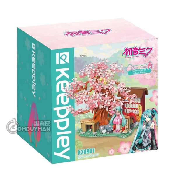 爆買】Qman Keeppley QM-K20901 初音未來櫻花坂道場景造型積木