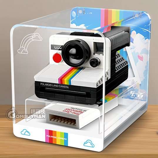 預購】Light Your Bricks LEGO 21345 Polaroid OneStep SX-70 Camera  專用展示盒(不包含LEGO) - 爆買俠BOMBUYMAN