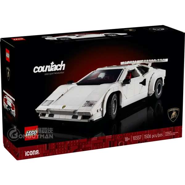 LEGO 10337 Lamborghini Countach 5000 Quattrovalvole 藍寶堅尼 (Icons)