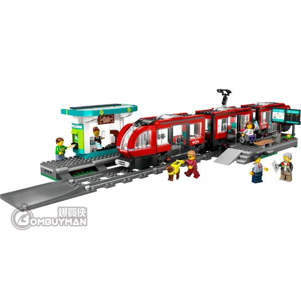 爆買】LEGO 60423 Downtown Streetcar and Station 市區路面電車和車站
