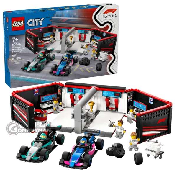 爆買】LEGO 60444 F1® Garage & Mercedes-AMG & Alpine Cars F1® 車庫