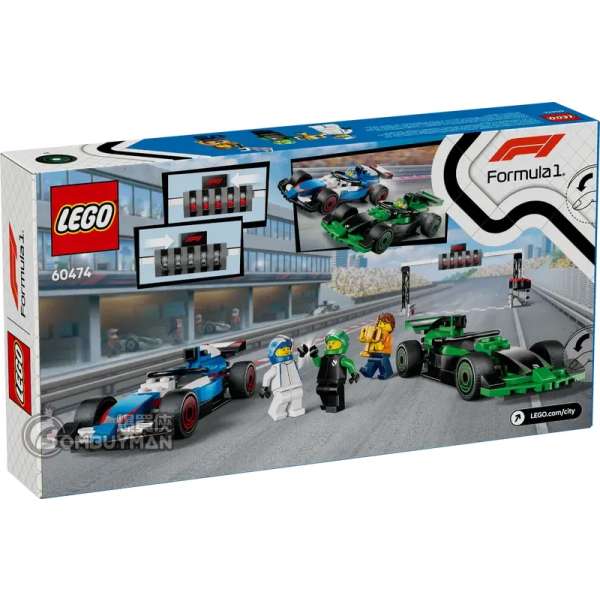 Buy LEGO 60474 F1® Grid with VCARB & Sauber Race Cars (City