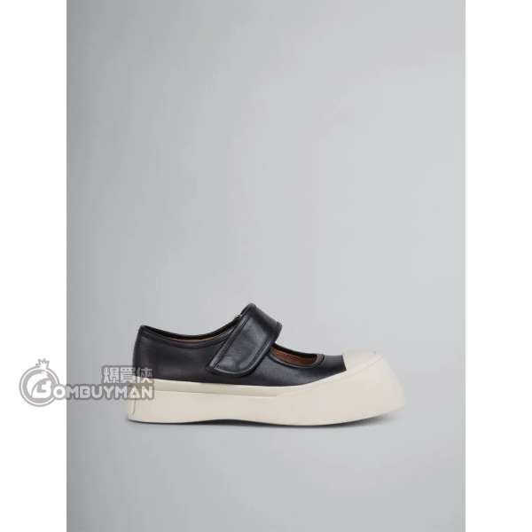 Buy Marni # Black nappa leather Mary Jane sneaker