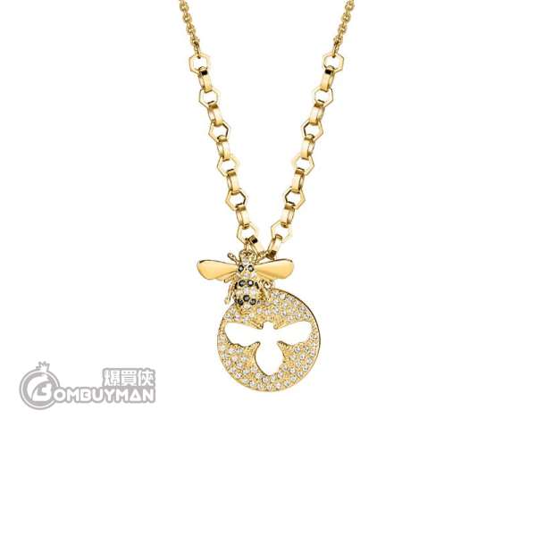 gold bee necklace