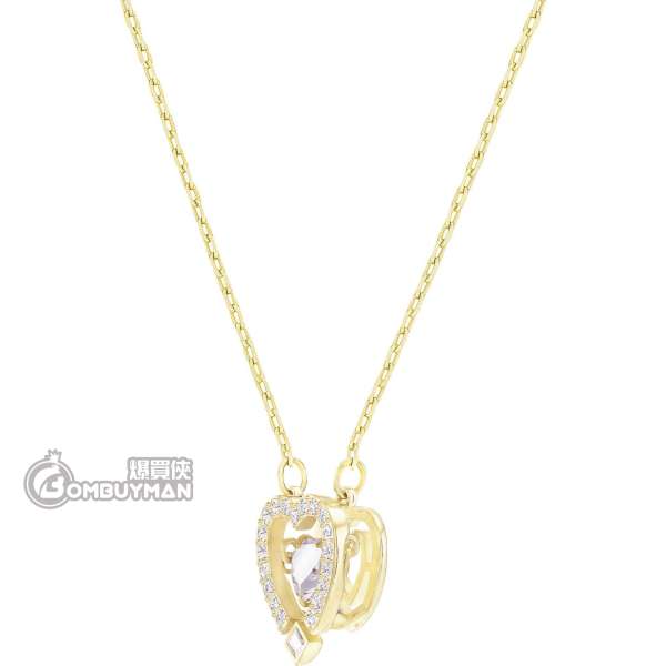 Sparkling dance store heart necklace