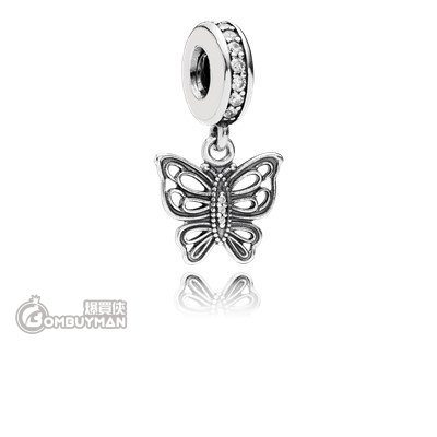 Slange tidsplan Latter Buy Pandora - CHARMS - Vintage Butterfly Pendant Charm #791255CZ - BOMBUYMAN