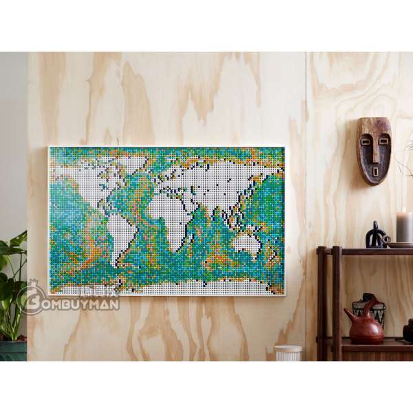 Buy Lego 313 World Map Art Bombuyman
