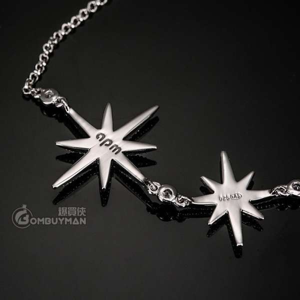 Double Meteorite Silver Adjustable Necklace | APM Monaco