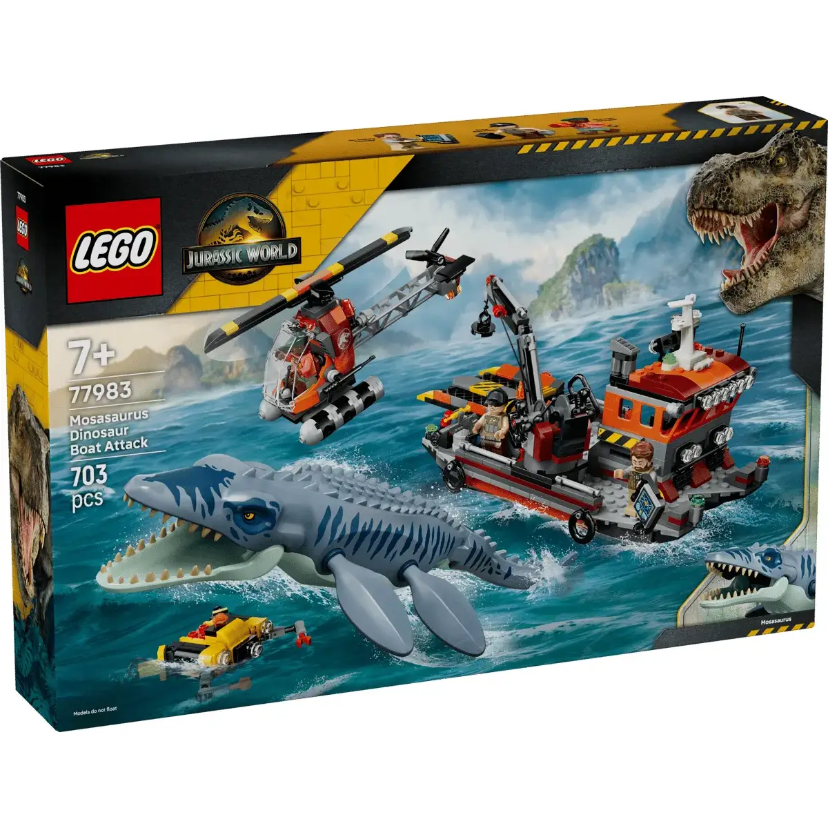 プレ３ Preorder LEGO 77983 Mosasaurus Dinosaur Boat Attack (Jurassic