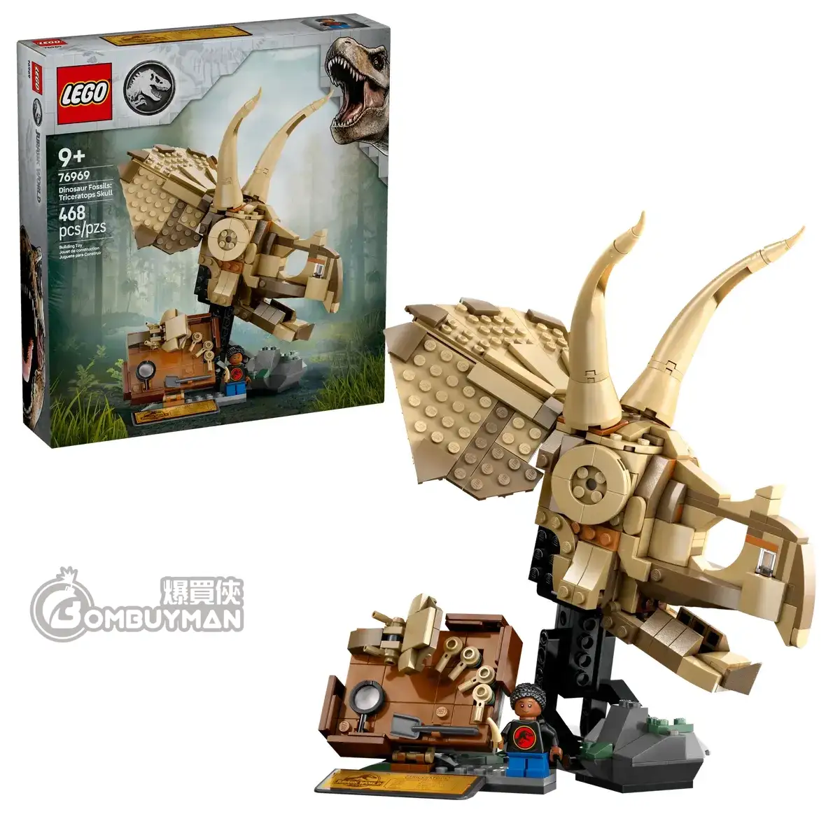 爆買】LEGO 76969 Dinosaur Fossils: Triceratops Skull 恐龍化石