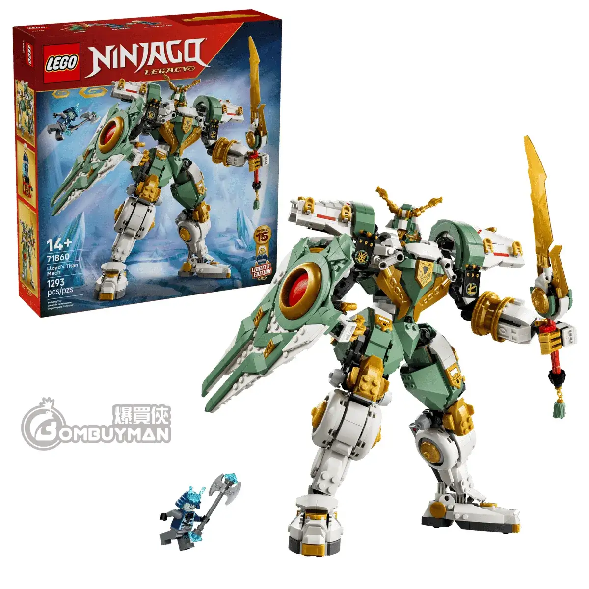 時代　極上　鉄炮　根付　15g 東S8-0429☆2F 爆買】LEGO 71860 Lloyd's Titan Mech 15th Anniversary 勞埃德的鈦