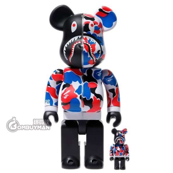 BE@RBRICK Bape Shark London Store 100% & 400%