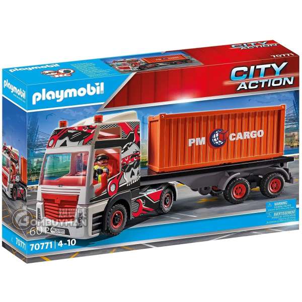 Playmobil 70771 Truck with Cargo Container 貨櫃車 (City Action)