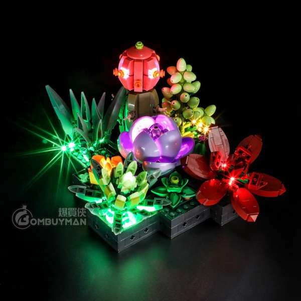 Lightailing LEGO 10309 Succulents 多肉植物 (Creator Expert) 專用燈光組件 (不包含LEGO)