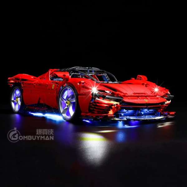 Lightailing LEGO 42143 Ferrari Daytona SP3 法拉利 超級跑車 (Technic) 專用燈光組件 (不包含LEGO)