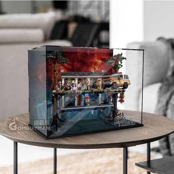 Light Your Bricks LEGO 75810 The Upside Down (Stranger Things) Acrylic Display Box (LEGO not included)