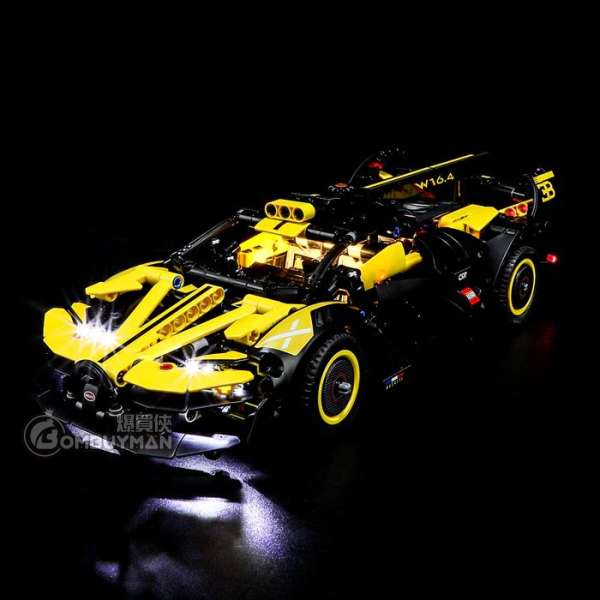 Lightailing LEGO 42151 Bugatti Bolide (Technic) 燈光組件 (不包含LEGO)