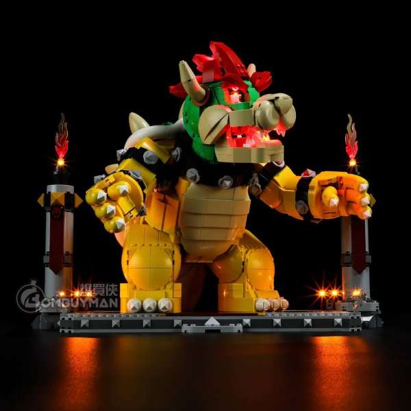 Lightailing LEGO 71411 The Mighty Bowser™ 巨無霸庫巴 (Super Mario) 專用燈光組件 (不包含LEGO)