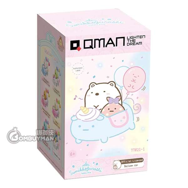 Qman Keeppley QM-30351 白熊&裹布氣球車車 (角落生物)