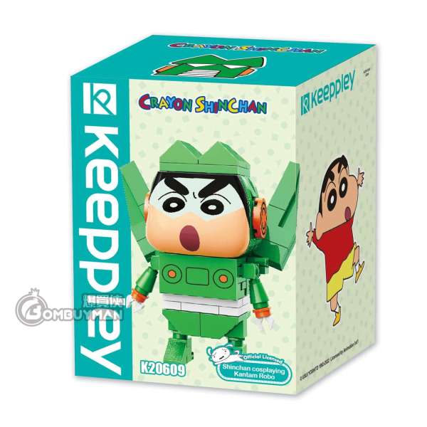 Qman Keeppley QM-K20609 蠟筆小新 新之助康達姆機械人造型積木 (蠟筆小新)